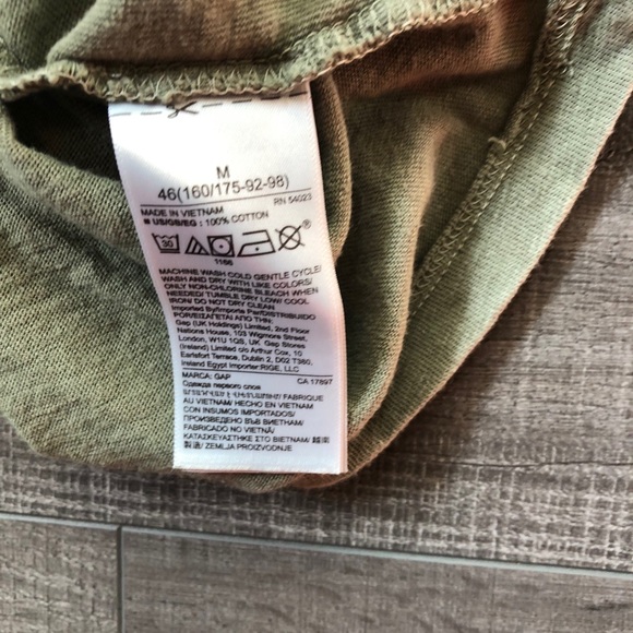 Gap Puff Sleeve Shirt in Vintage Palm Green medium - Picture 5 of 6